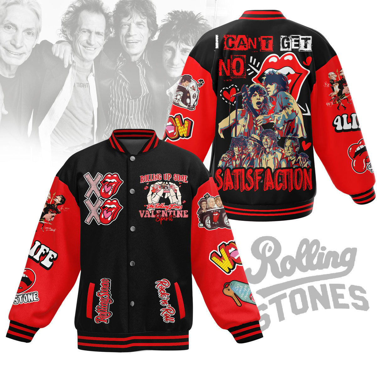 comfimerch the rolling stones new bomber baseball jacket for fan yisnu