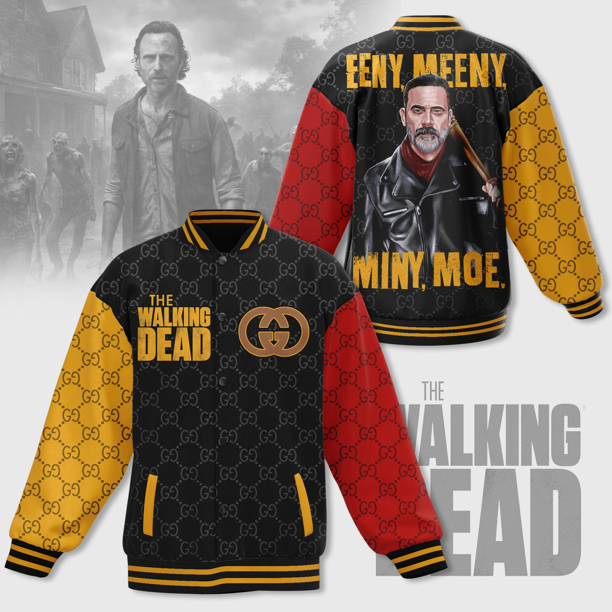 comfimerch the walking dead new bomber baseball jacket for fan gfykz