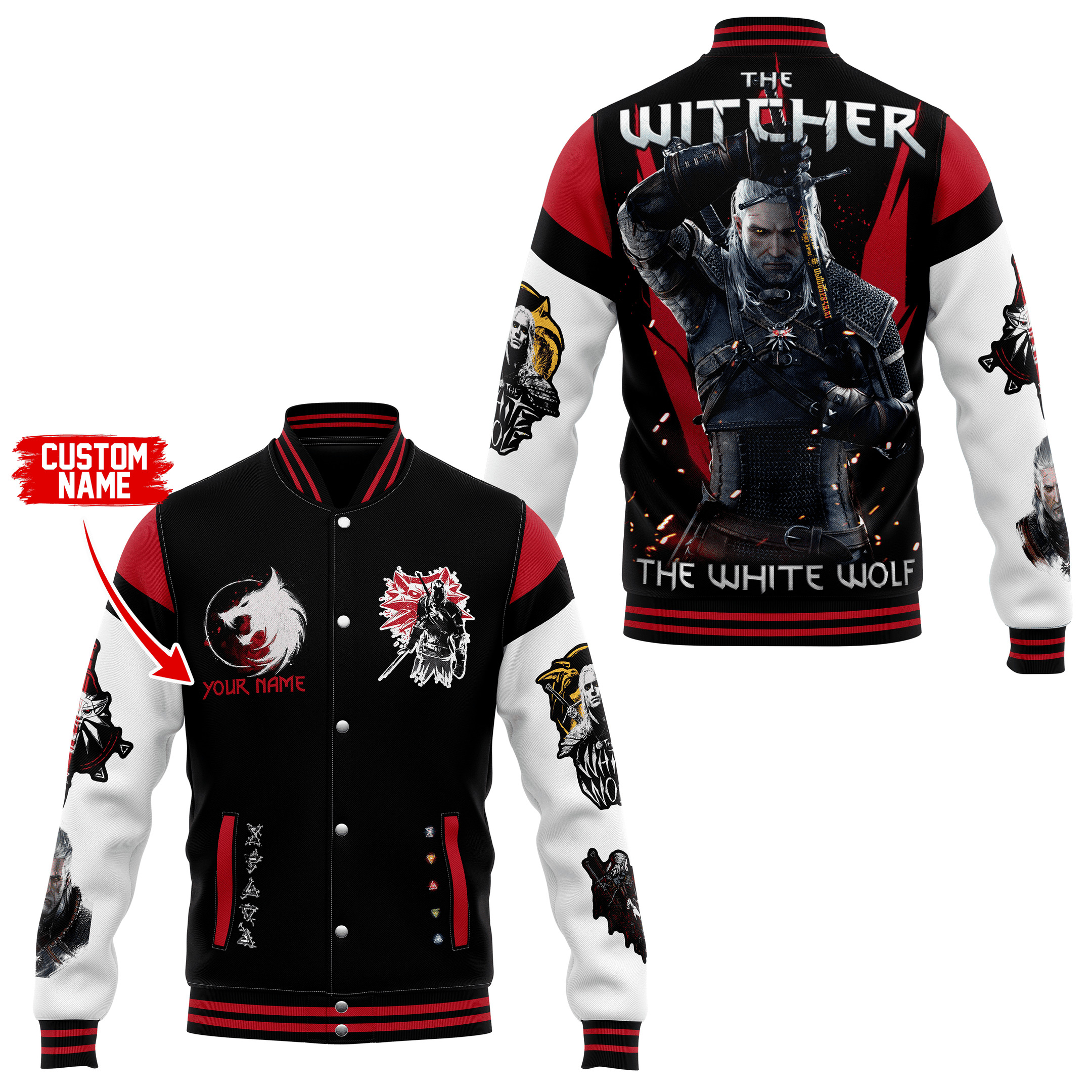 comfimerch the witcher new bomber baseball jacket for fan lp9cw