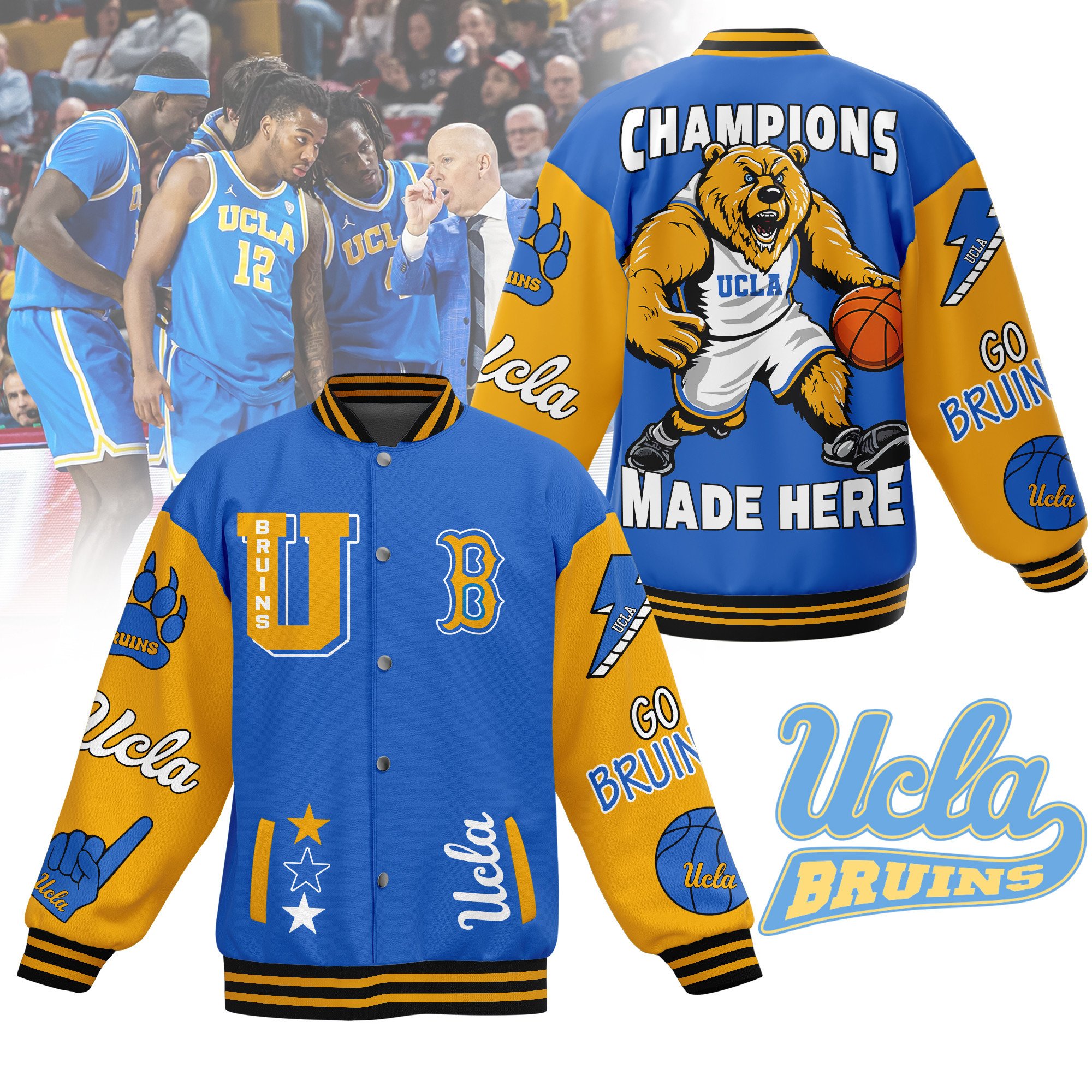 comfimerch ucla bruins ncaa new bomber baseball jacket for fan kc1am