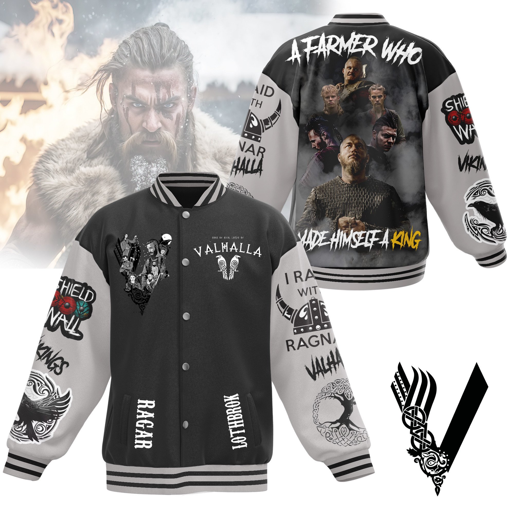 comfimerch viking new bomber baseball jacket for fan 7hfl3