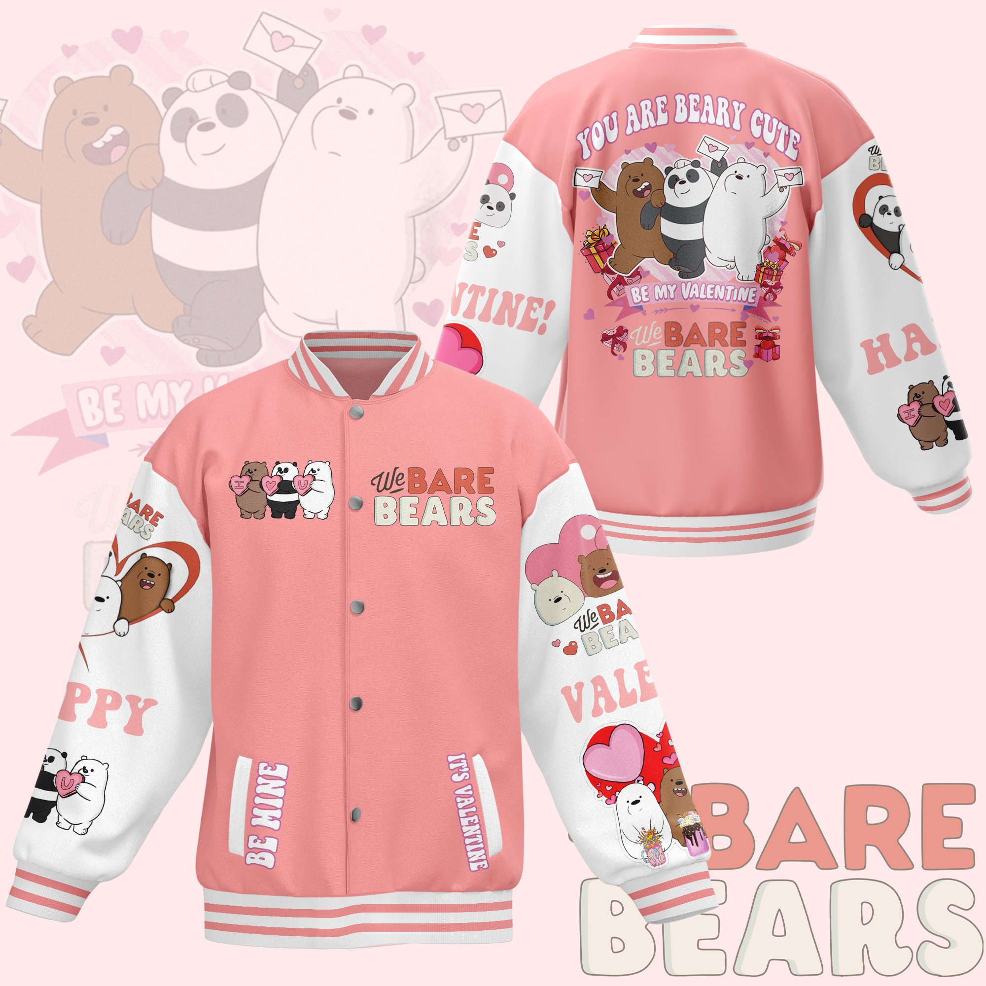 comfimerch we bare bears new bomber baseball jacket for fan 0xjei