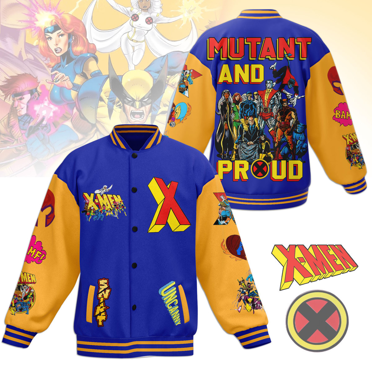 comfimerch x men new bomber baseball jacket for fan j2yhq