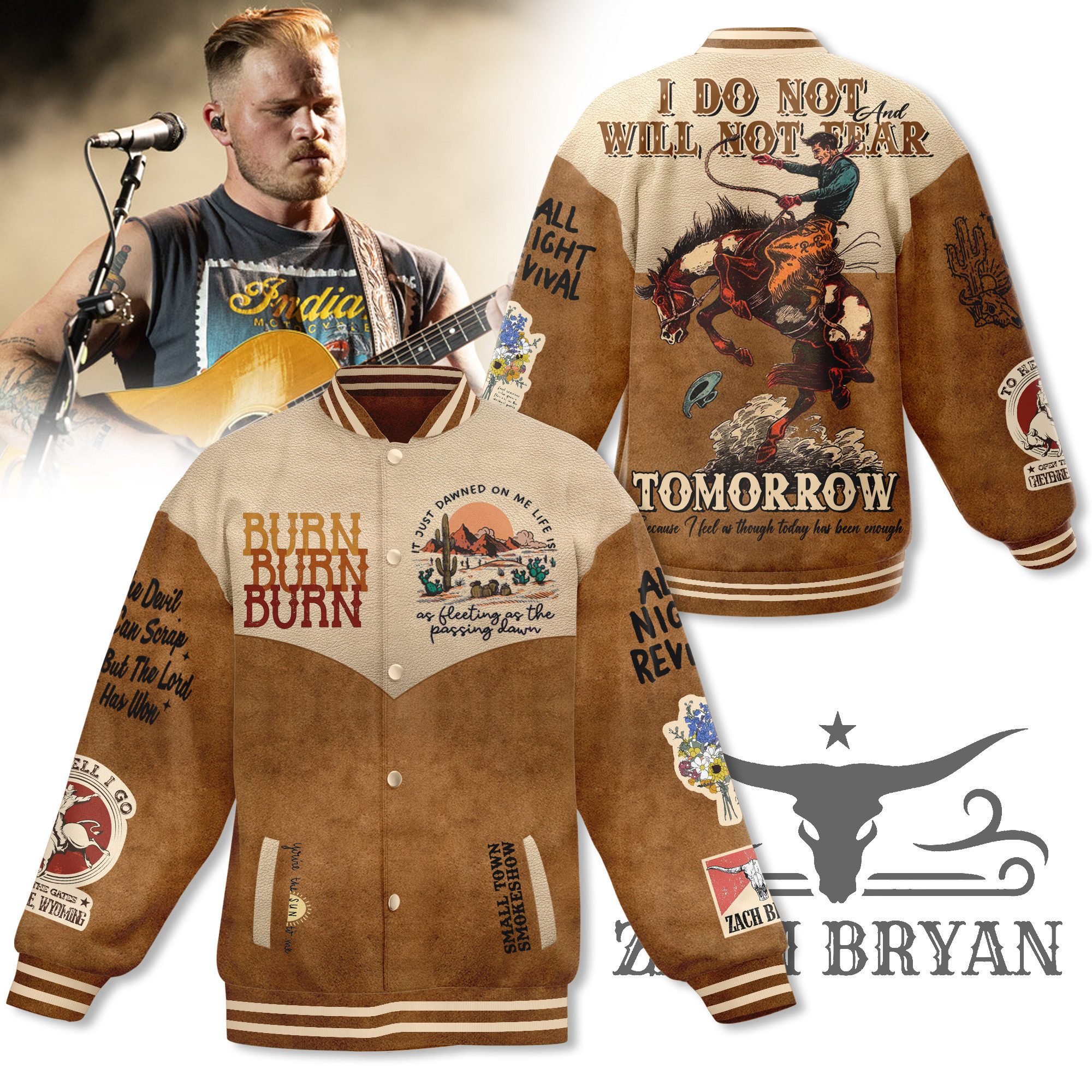 comfimerch zach bryan new bomber baseball jacket for fan ejmtn