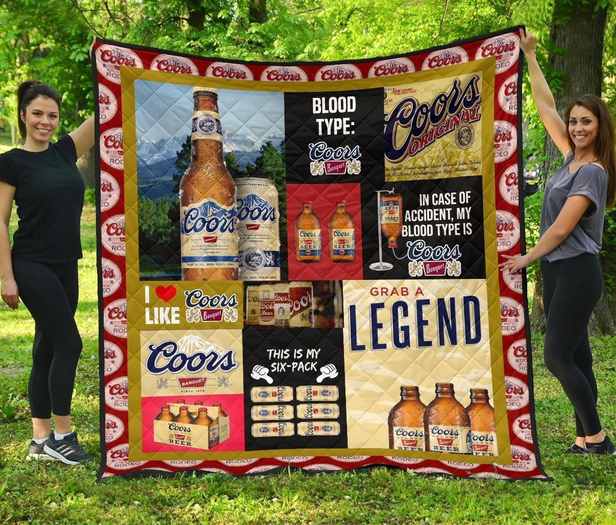 coors banquet quilt blanket funny gift for beer lover dphfh