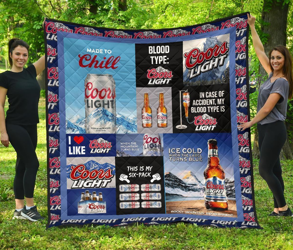 coors light quilt blanket funny gift for beer lover 1sfqp