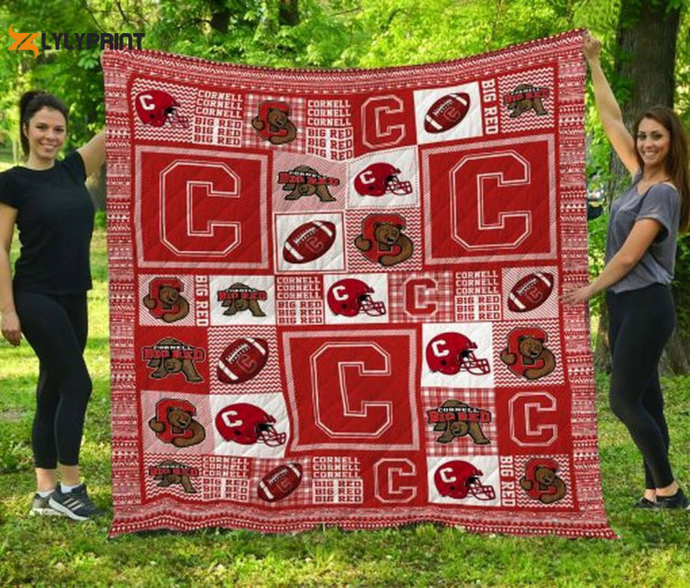 cornell big red quilt blanket 1