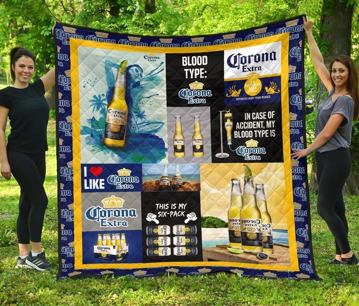 corona extra quilt blanket funny gift for beer lover 0uk0k