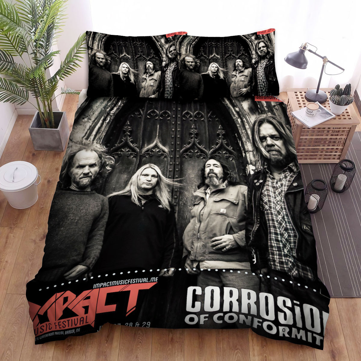 corrosion of conformity band impact bed sheets spread comforter duvet cover bedding sets ujivz