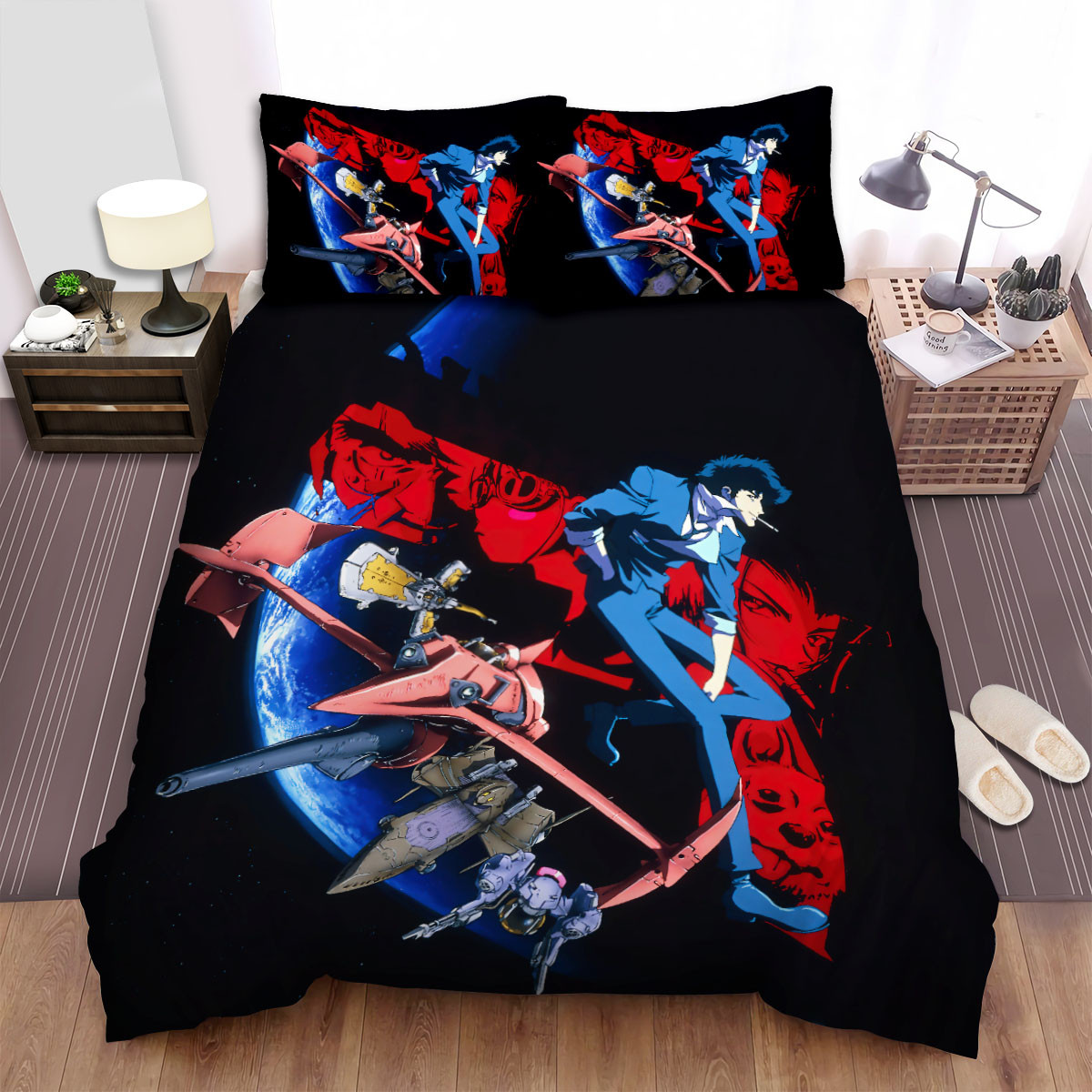 cowboy bebop movie art 1 bedding sets duvet cover bed sheets spread 6qr5m