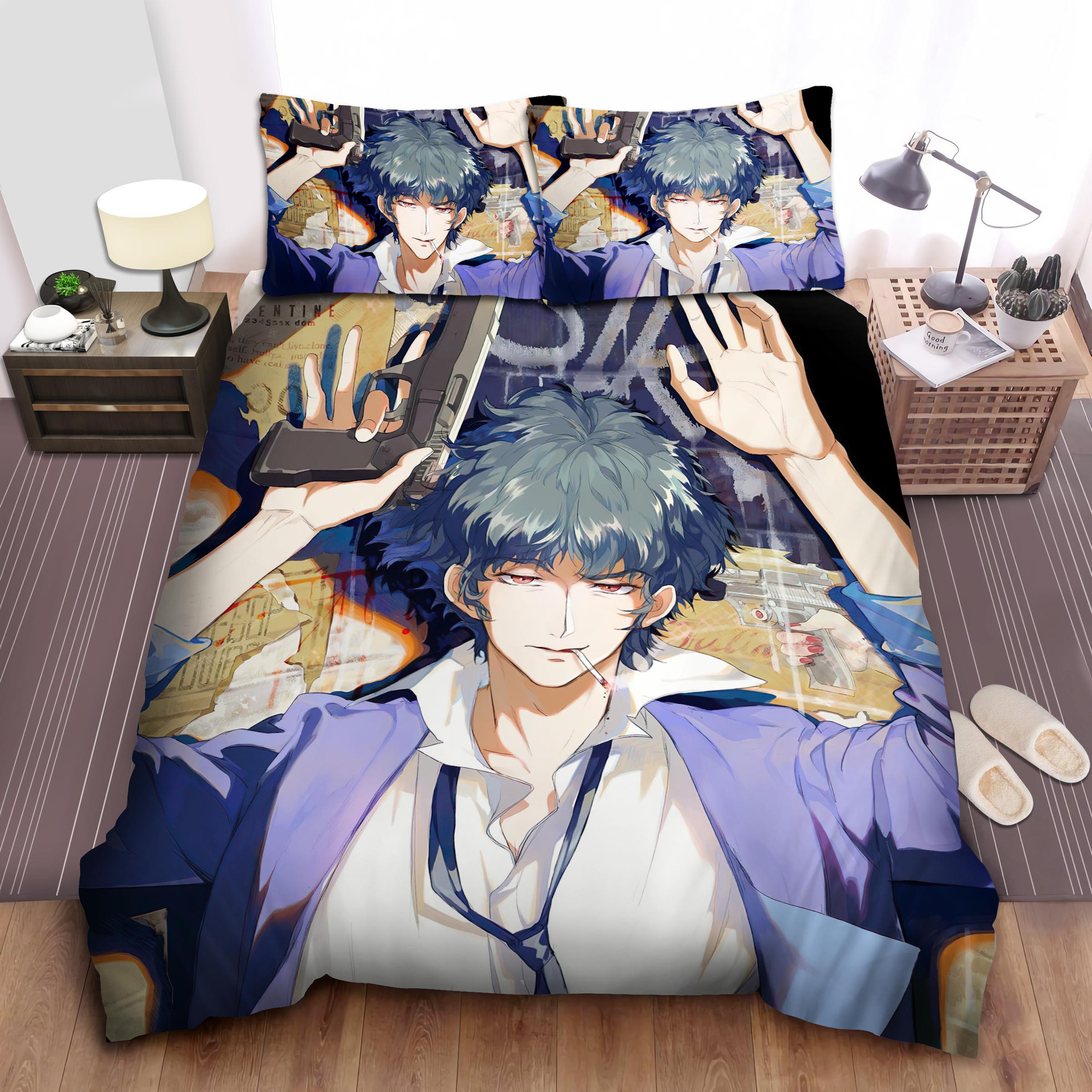 cowboy bebop spike spiegel under arrested art bed sheets spread comforter duvet cover bedding sets k5nmj