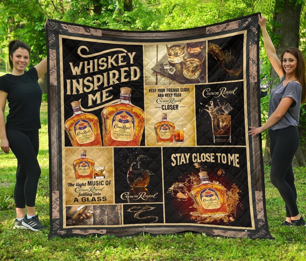 crown royal quilt blanket whiskey inspired me funny gift idea h5zvb