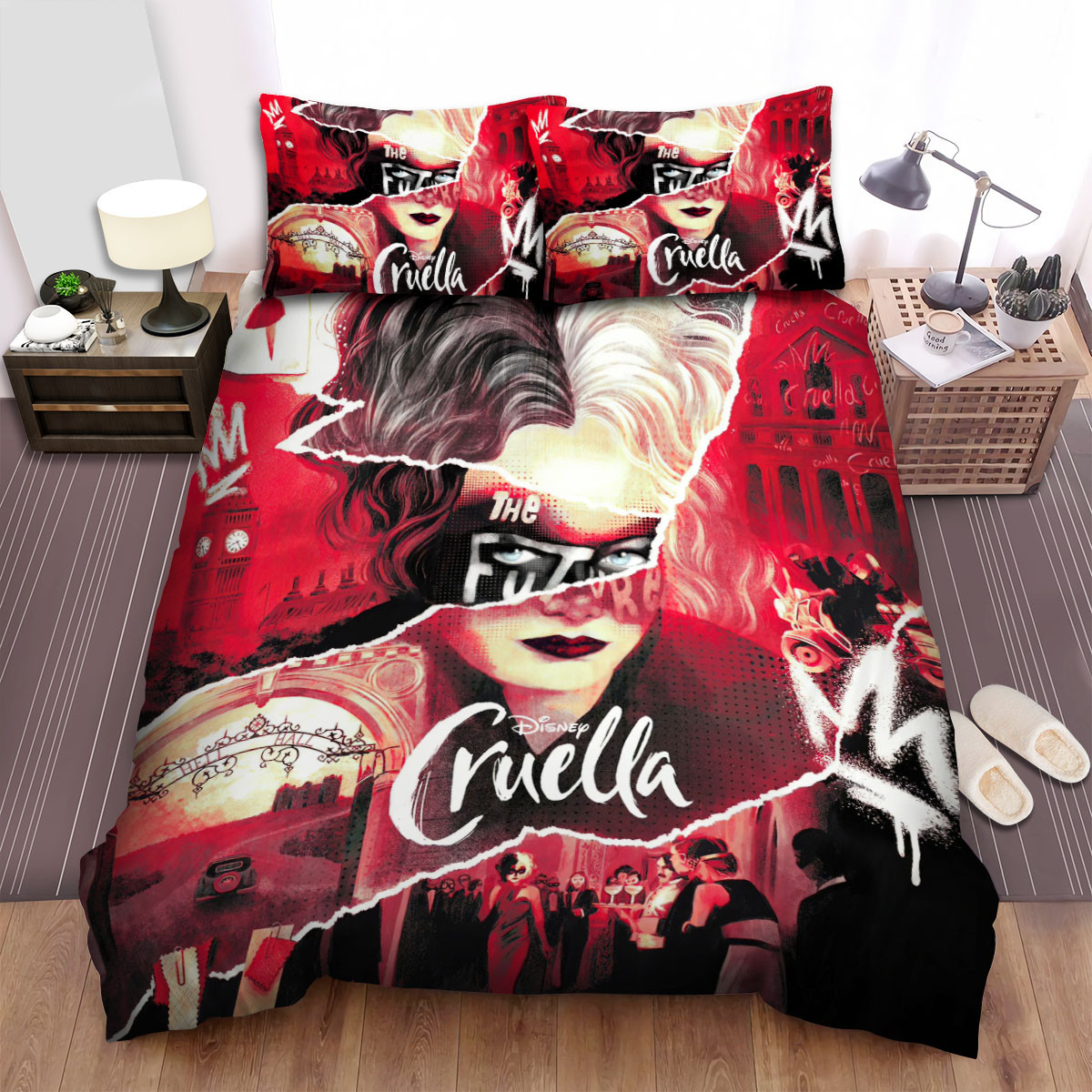 cruella illustration art duvet cover bedroom sets comfortable bedding sets ajxl2