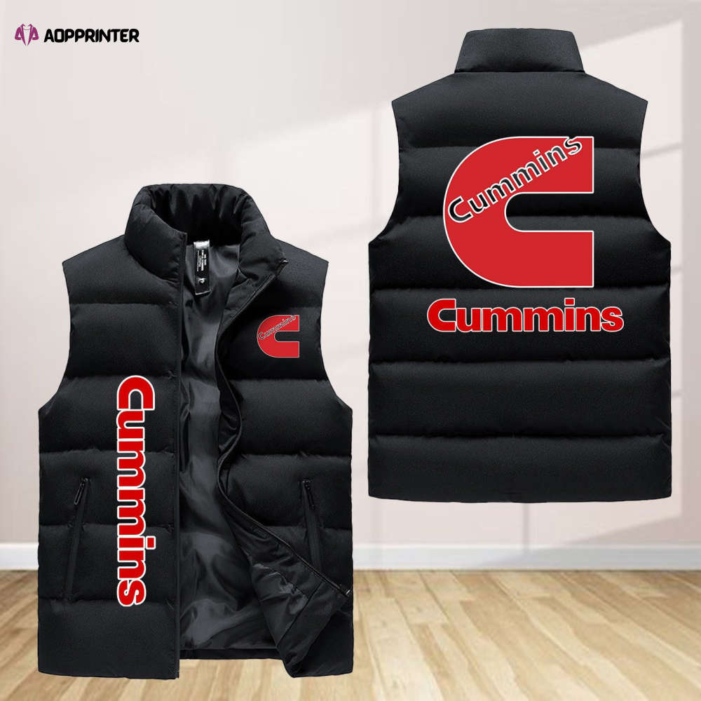 cummins sleeveless puffer jacket custom for fans gifts