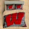 custom 3d wisconsin badgers duvet cover bedroom sets comfortable bedding sets bntjq