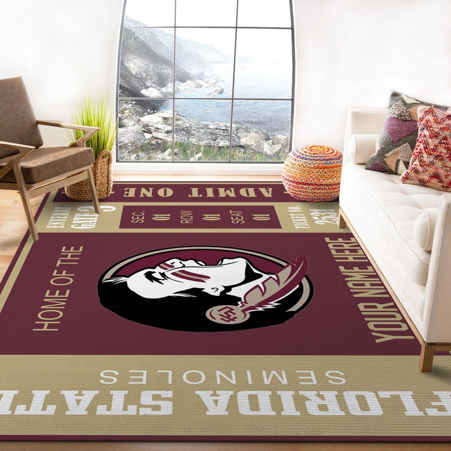 customizable florida state rug custom size and printing 0