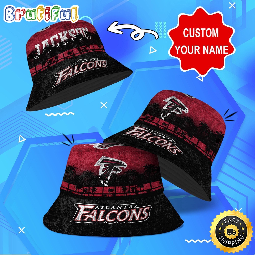 customized nfl atlanta falcons bucket hat palm tree nfl bucket hat 7hlwd