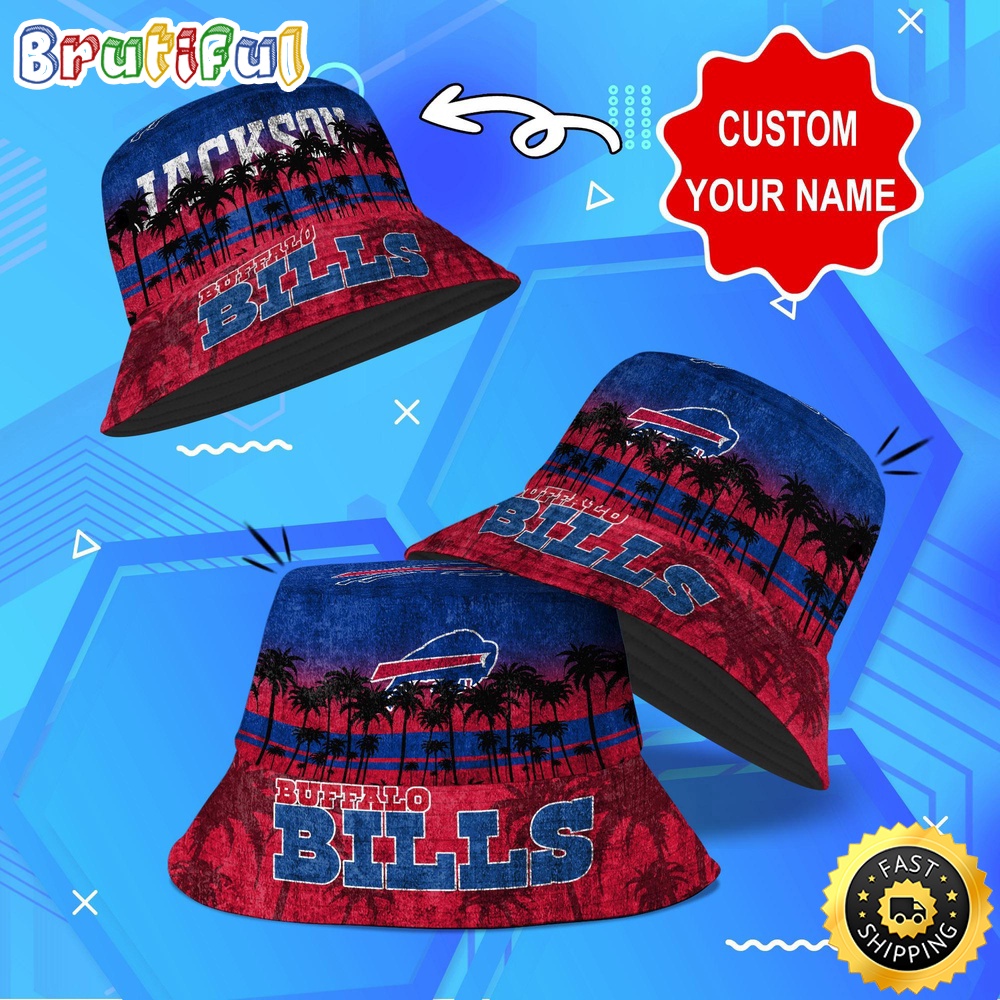 customized nfl buffalo bills bucket hat palm tree nfl bucket hat vinad