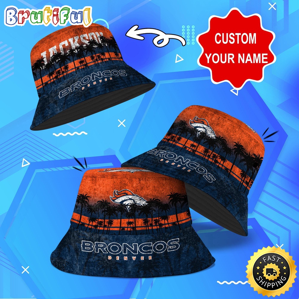 customized nfl denver broncos bucket hat palm tree nfl bucket hat c2qq3