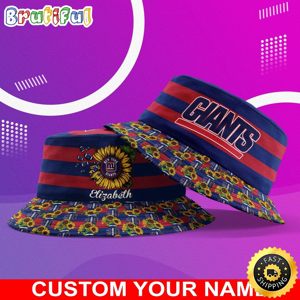 customized nfl new york giants bucket hat sunflower nfl bucket hat ibs4f