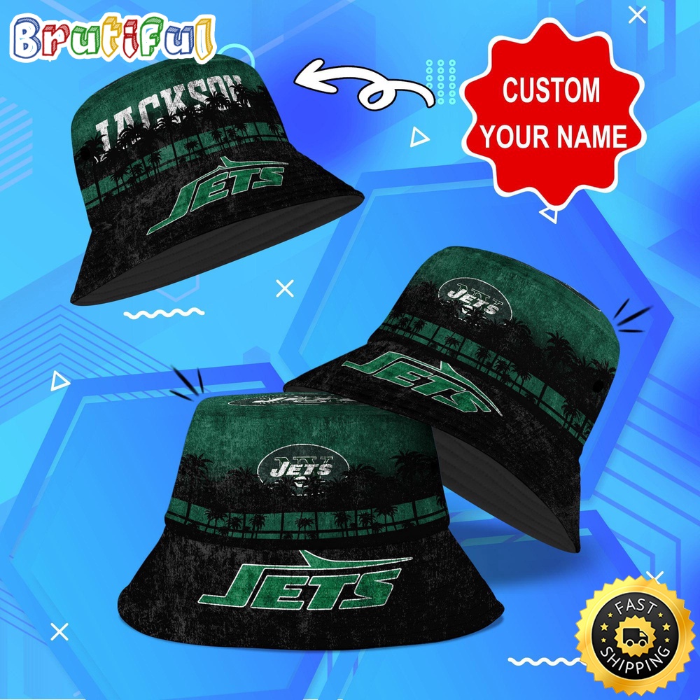 customized nfl new york jets bucket hat palm tree nfl bucket hat yo71c