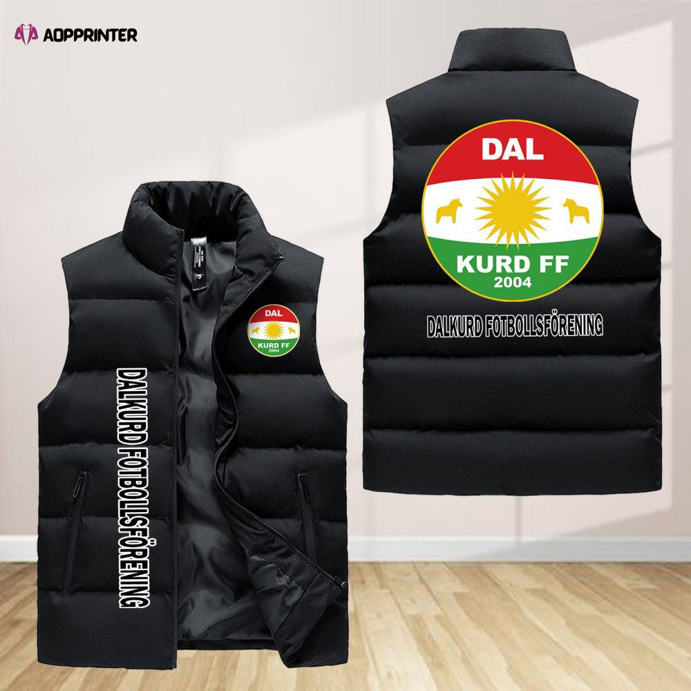 dalkurd fotbollsforening sleeveless puffer jacket custom for fans spj0008