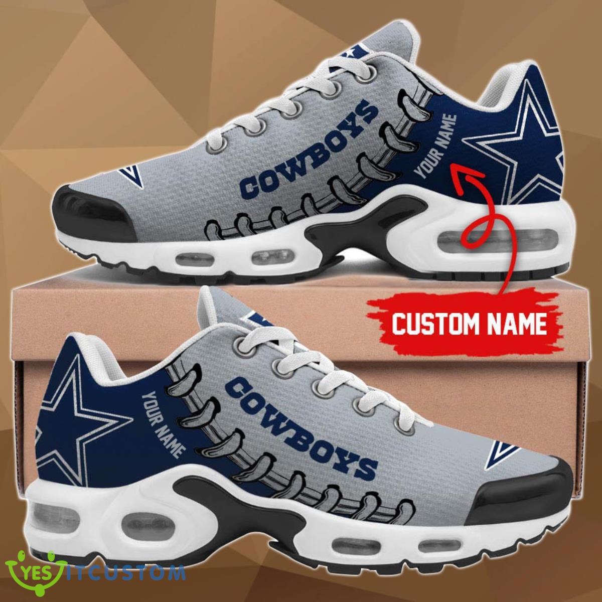 dallas cowboys air cushion sports shoes custom name for fans