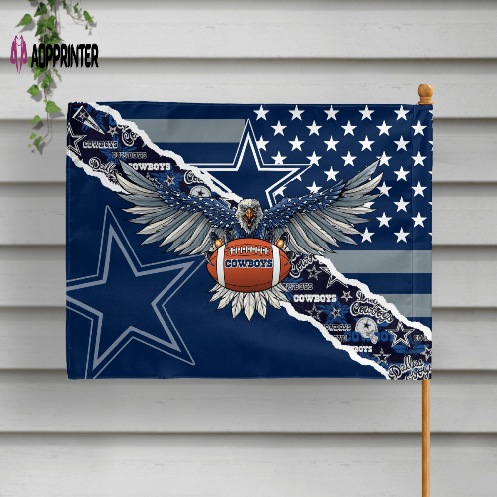 dallas cowboys american landscape house flag 5