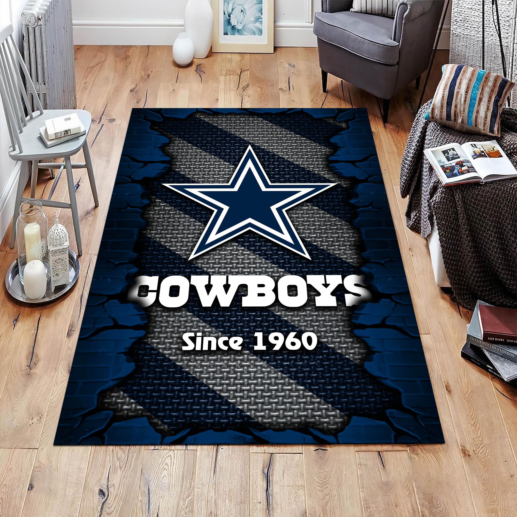 dallas cowboys living room rug football team living room rug football fan gifts ehivm 54132 1ubbf