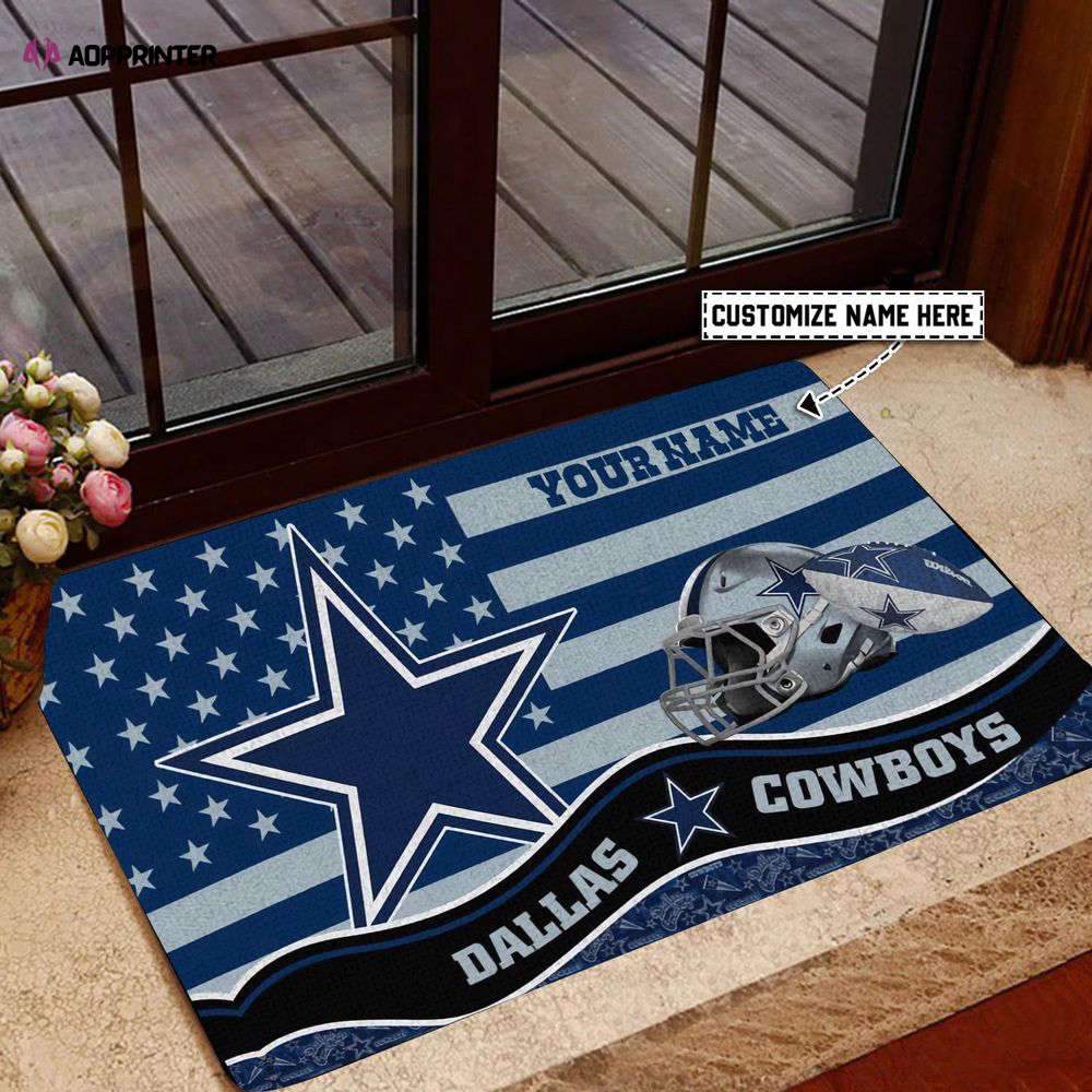 dallas cowboys personalized doormat best gift for home decor