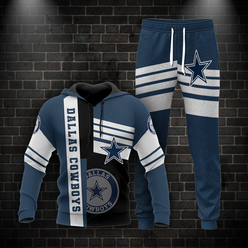 dallas cowboys personalized hoodie and jogger set bg867 2ma1m