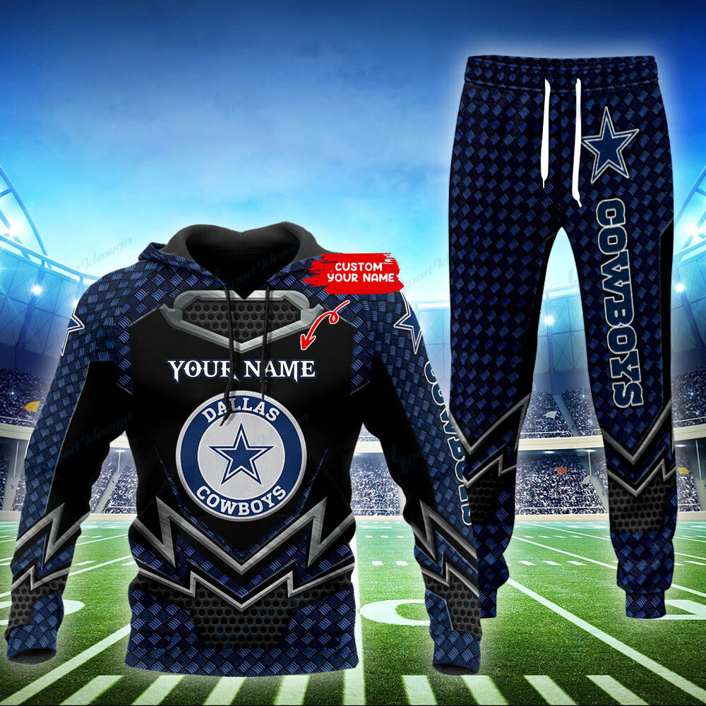 dallas cowboys personalized hoodie and jogger set bg870 xbv0k