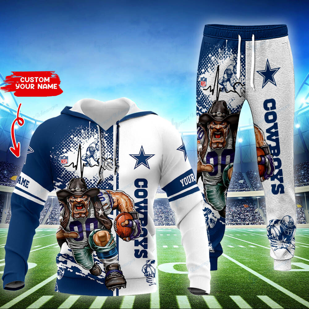 dallas cowboys personalized hoodie and jogger set hoodie bg860 rjklr