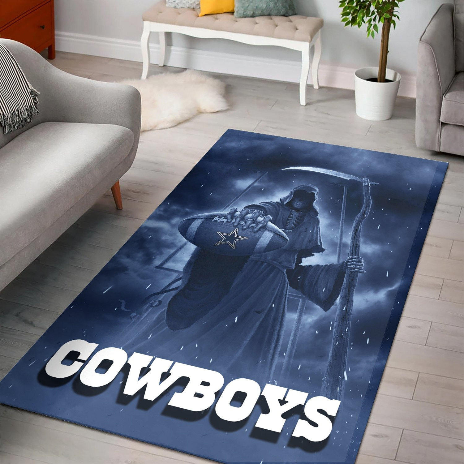 dallas cowboys premium rectangle rug 22 gqkto