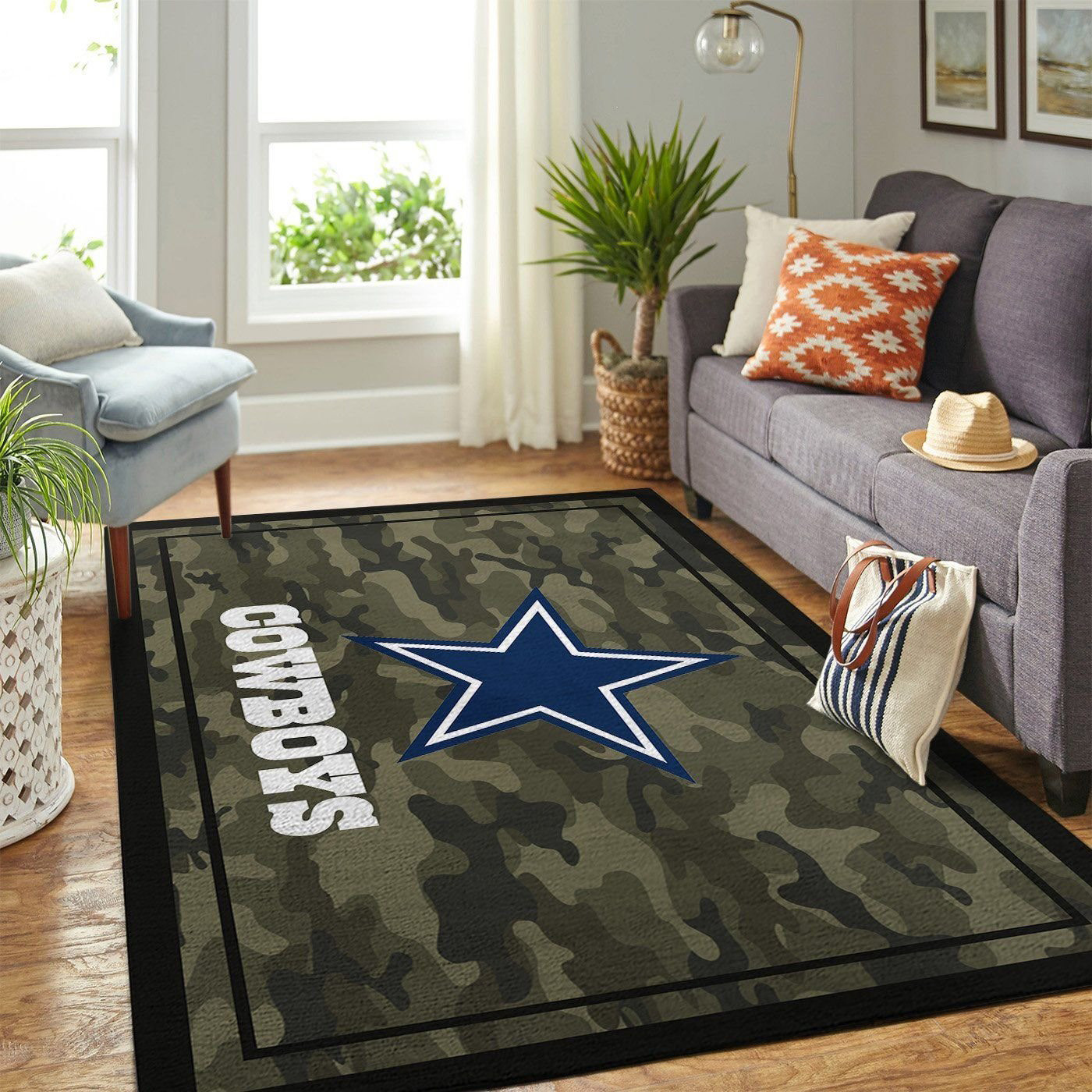 dallas cowboys rectangle rug 77 y71cd