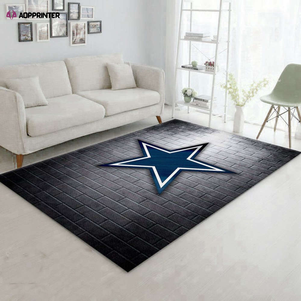 dallas cowboys rug living room floor decor fan gifts 116