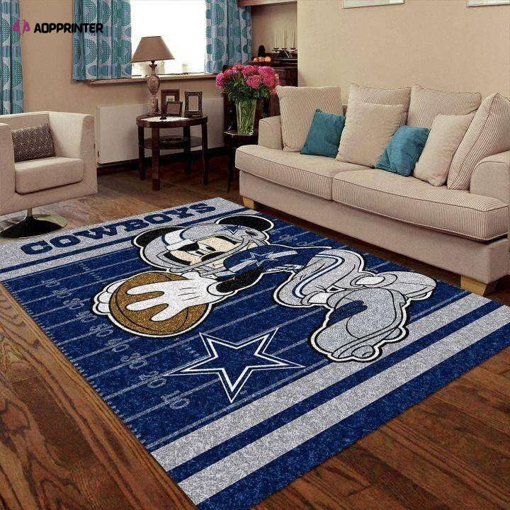 dallas cowboys rug living room floor decor fan gifts 125