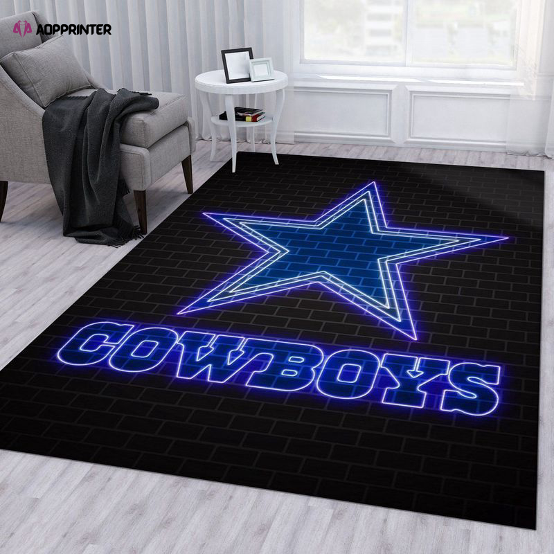 dallas cowboys rug living room floor decor fan gifts 158