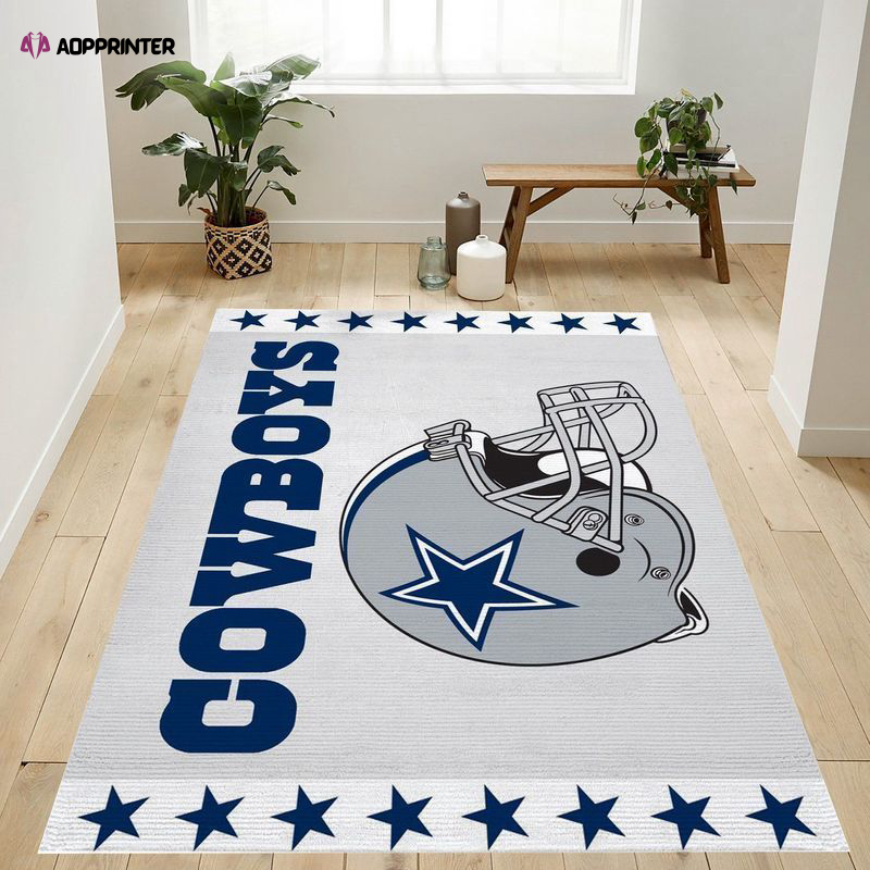 dallas cowboys rug living room floor decor fan gifts 221