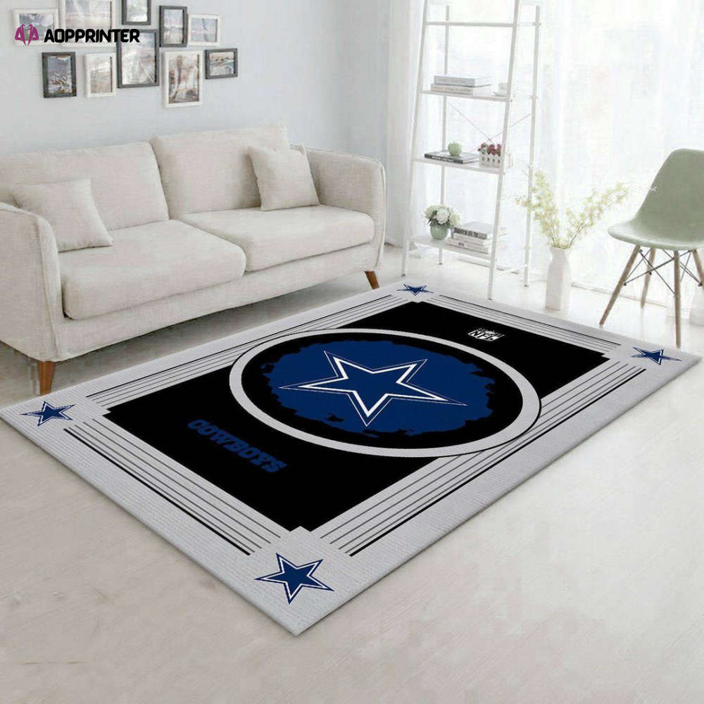 dallas cowboys rug living room floor decor fan gifts 224