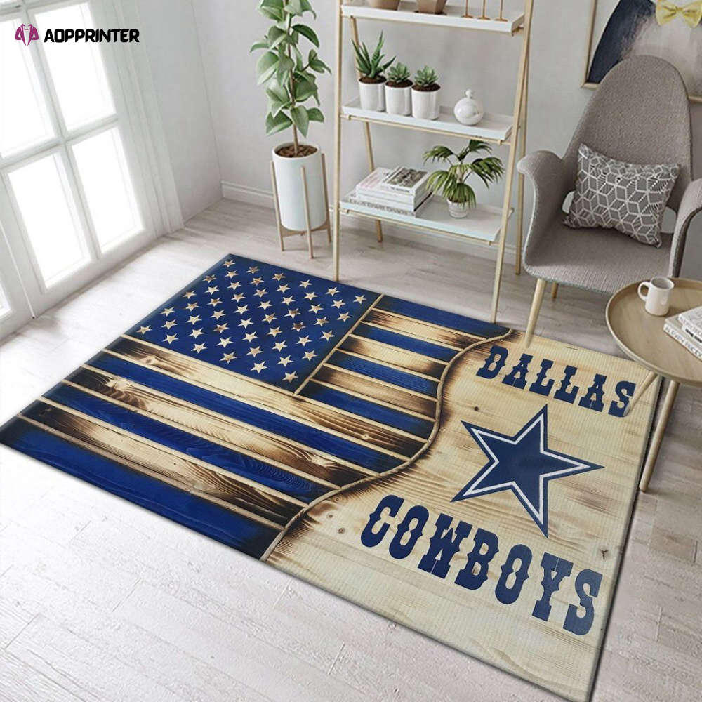 dallas cowboys rug living room floor decor fan gifts 227