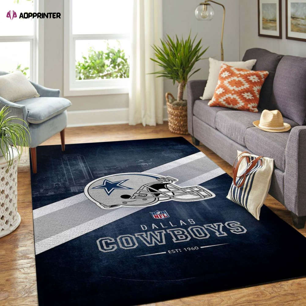 dallas cowboys rug living room floor decor fan gifts 230