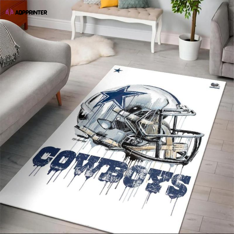 dallas cowboys rug living room floor decor fan gifts 24