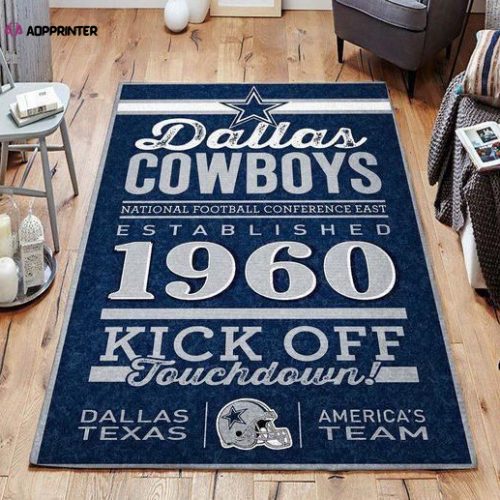 dallas cowboys rug living room floor decor fan gifts 264 500x500 1