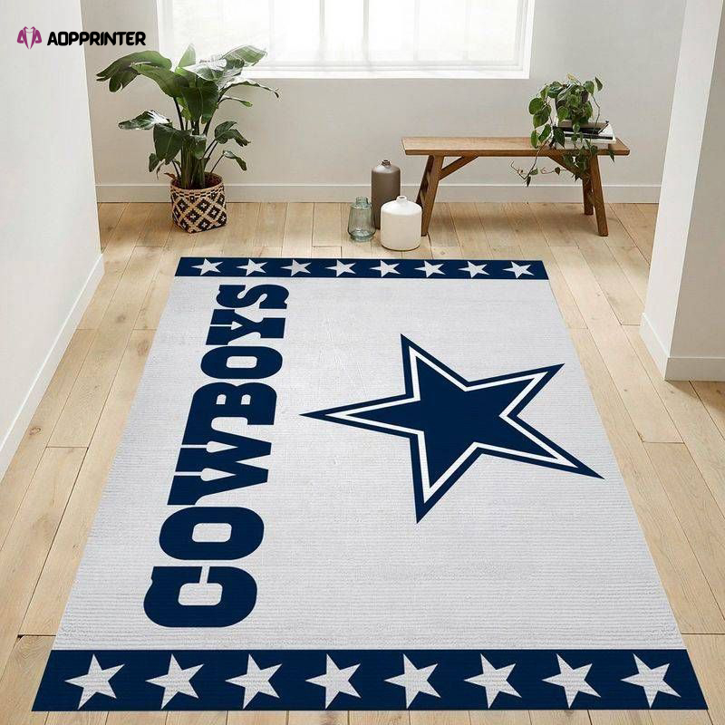 dallas cowboys rug living room floor decor fan gifts 27