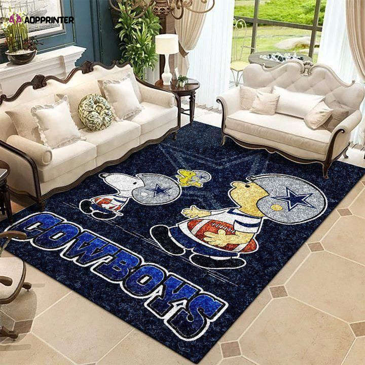 dallas cowboys rug living room floor decor fan gifts 275