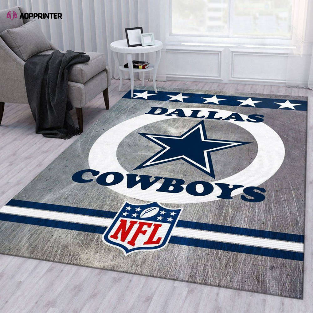 dallas cowboys rug living room floor decor fan gifts 3