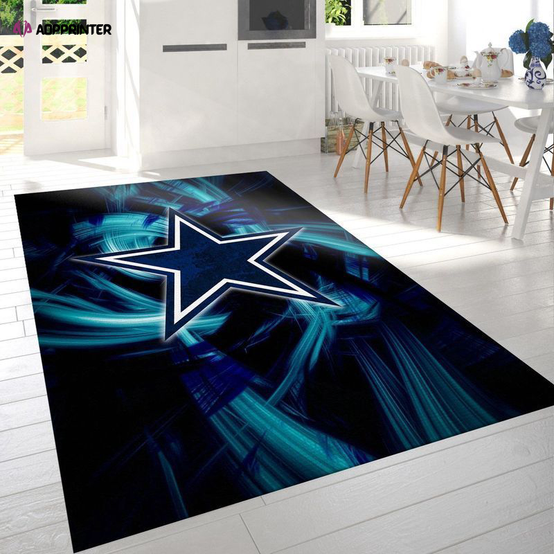 dallas cowboys rug living room floor decor fan gifts 314