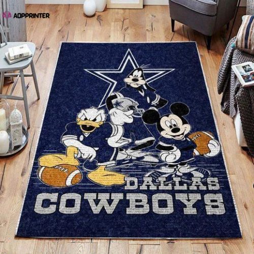 dallas cowboys rug living room floor decor fan gifts 33 500x500 1