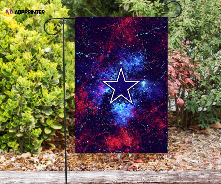 dallas cowboys star red blue thunder double sided printing garden flag home decor gifts